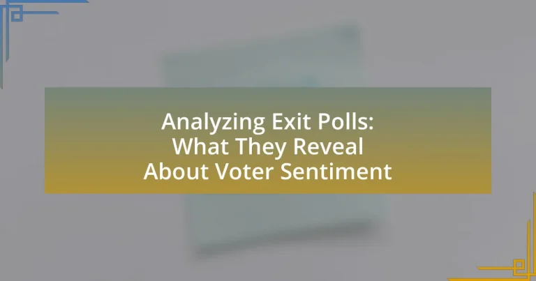 Analyzing Exit Polls: What They Reveal About Voter Sentiment