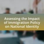 Assessing the Impact of Immigration Policy on National Identity