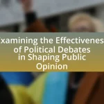 Examining the Effectiveness of Political Debates in Shaping Public Opinion