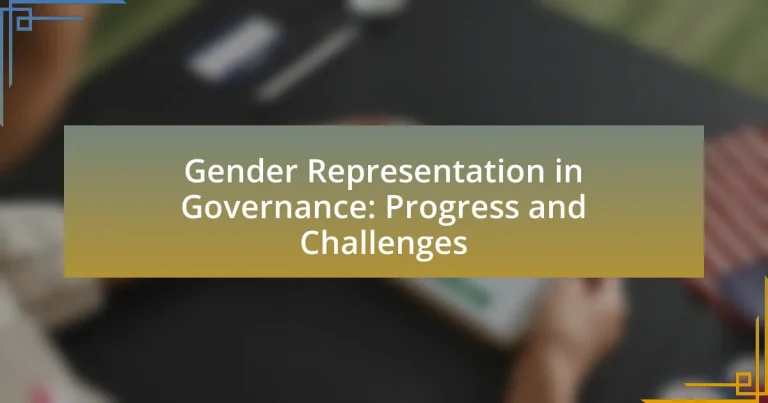 Gender Representation in Governance: Progress and Challenges