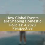 How Global Events are Shaping Domestic Policies: A 2023 Perspective
