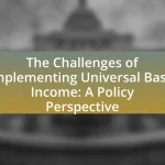The Challenges of Implementing Universal Basic Income: A Policy Perspective