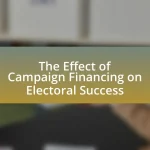 The Effect of Campaign Financing on Electoral Success