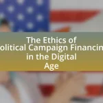 The Ethics of Political Campaign Financing in the Digital Age