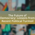 The Future of Democracy: Lessons from Recent Political Turmoil