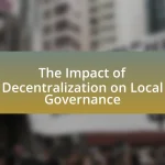 The Impact of Decentralization on Local Governance