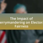 The Impact of Gerrymandering on Electoral Fairness