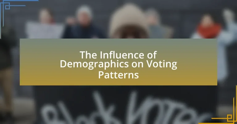 The Influence of Demographics on Voting Patterns