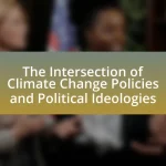 The Intersection of Climate Change Policies and Political Ideologies