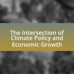 The Intersection of Climate Policy and Economic Growth
