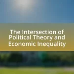 The Intersection of Political Theory and Economic Inequality