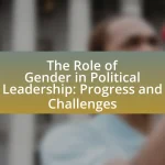 The Role of Gender in Political Leadership: Progress and Challenges
