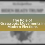 The Role of Grassroots Movements in Modern Elections