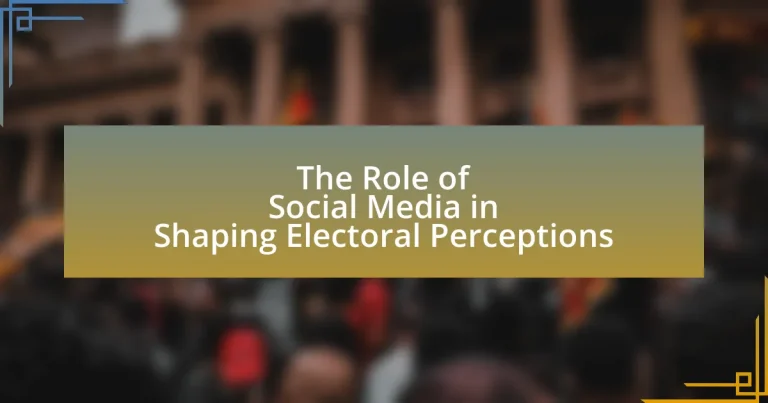The Role of Social Media in Shaping Electoral Perceptions