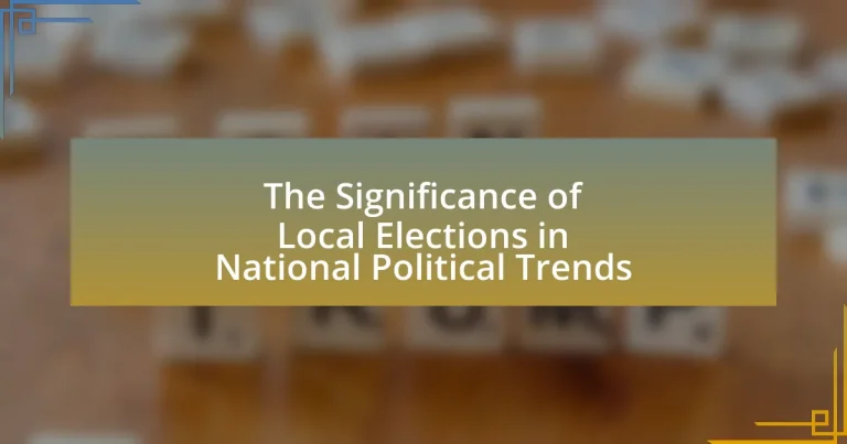 The Significance of Local Elections in National Political Trends