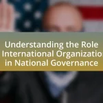 Understanding the Role of International Organizations in National Governance