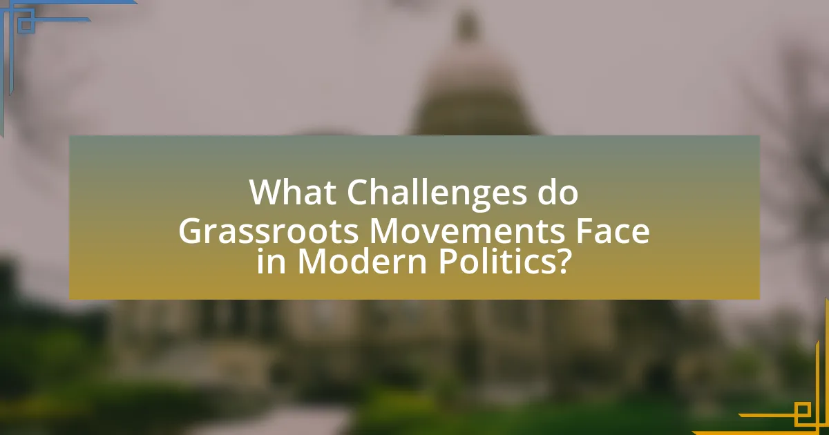What Challenges do Grassroots Movements Face in Modern Politics?