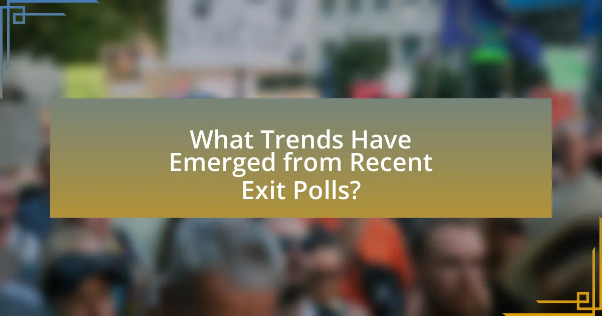 What Trends Have Emerged from Recent Exit Polls?
