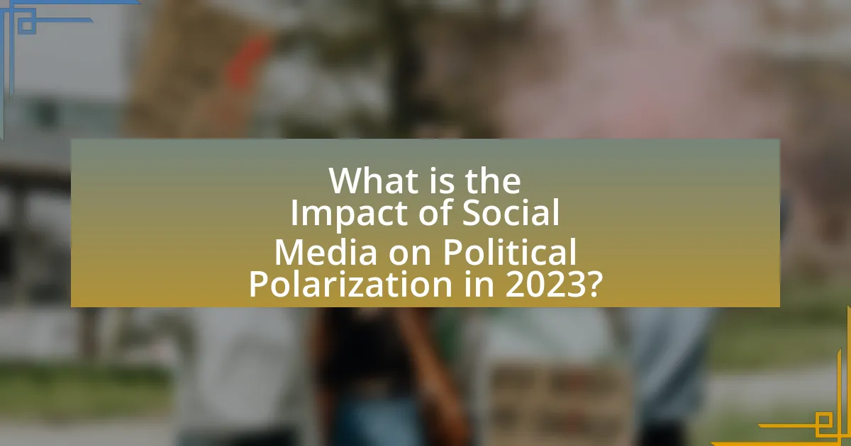 What is the Impact of Social Media on Political Polarization in 2023?
