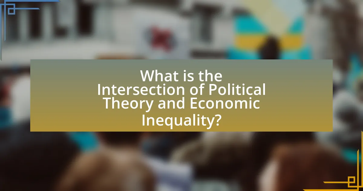What is the Intersection of Political Theory and Economic Inequality?