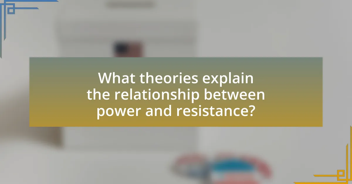 What theories explain the relationship between power and resistance?